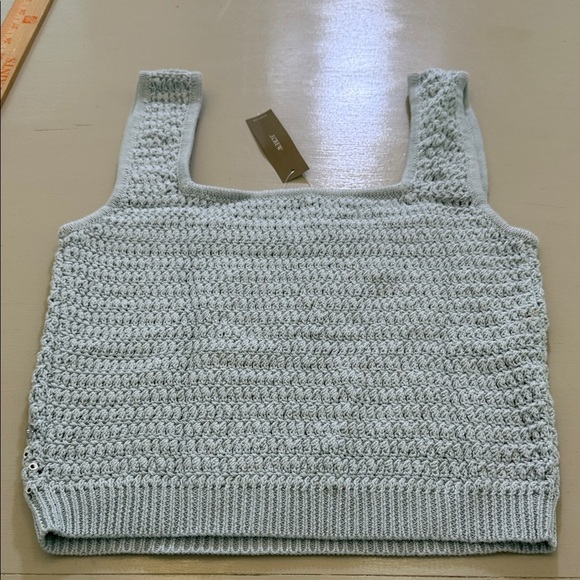J. Crew Sweater-tank with hand-embellished mirrors Size XS - Picture 9 of 10